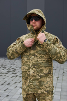 Мужская Куртка "М-65" рип-стоп с капюшоном и липучками для шевронов пиксель размер 4XL - изображение 15