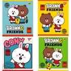 Зошит у клітинку 48 л YES Line Friends мікс обкладинок мат. ВДЛ+ УФ-виб (766867)