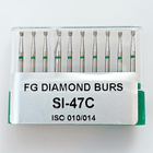 Бор алмазний FG стоматологічний турбінний наконечник упаковка 10 шт UMG 1,4/1,6 мм ЗВОРОТНІЙ КОНУС 806.314.010.534.014 (SI-47C) - зображення 1