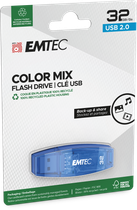 Флеш пам'ять USB Emtec C410 32GB USB 2.0 Blue (ECMMD32GC410) - зображення 2