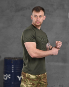 Армійська чоловіча потовідвідна футболка Йода (Yoda) XL олива (86478) - зображення 2