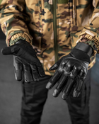 Тактичні рукавички ultra protect армійські black XL - зображення 3