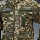 Плотная мужская Куртка с капюшоном Combat SoftShell на флисе пиксель размер 48 - изображение 5