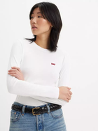 Лонгслів довгий жіночий Levi's Ls Baby Tee 69555-0000 S White + (5400599797896) - зображення 3