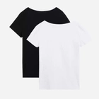 Zestaw koszulek damskich bawełnianych Levi's 2 Pack Crewneck Tee 74856-0000 S (2 szt) Biały/Czarny (5400816175483) - obraz 2