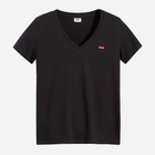 Koszulka damska bawełniana Levi's Perfect Vneck 85341-0003 S Czarna (5400816651291) - obraz 5