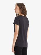 Koszulka damska bawełniana Levi's Perfect Vneck 85341-0003 XS Czarna (5400816656616) - obraz 2