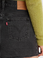 Spódnica jeansowa damska krótka Levi's Icon Skirt A4694-0000 25 Czarna (5401105466657) - obraz 6