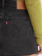 Spódnica jeansowa damska krótka Levi's Icon Skirt A4694-0000 28 Czarna (5401105466671) - obraz 6