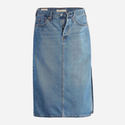 Spódnica jeansowa damska midi Levi's Side Slit Skirt A4711-0000 29 Niebieska (5401105466053) - obraz 7