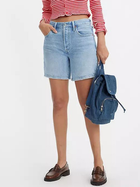 Krótkie spodenki damskie jeansowe Levi's 501 Mid Thigh Short 85833-0055 29 Niebieskie (5401128865383)