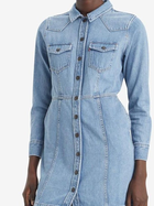 Sukienka koszulowa damska jeansowa Levi's Flynn Western Core Dress A7592-0001 M Niebieska (5401128681266) - obraz 4