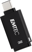 Pendrive Emtec D400 32GB USB C 3.2 Black (ECMMD32GD403) - obraz 2