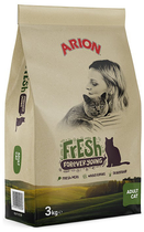 Karma sucha dla kotów Arion Cat Food Fresh Cat Adult 3 kg (5414970055826) - obraz 1