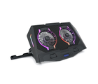 Підставка для ноутбука IceCoorel N10, 10-18, 2*125mm 140010% RPM, корпус пластик+алюміній, 2xUSB 2.0+LCD display+підставка для м