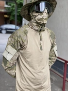 Рубашка мужская военная тактическая с липучками под шевроны ВСУ (ЗСУ) Убакс Турция M 6583 хаки - зображення 4