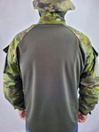 Рубашка мужская военная тактическая с липучками ВСУ (ЗСУ) Ubaks Убакс 20221840 7250 XXL 54 р зеленая - зображення 3