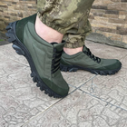 Кросівки чоловічі тактичні сітка ЗСУ (ЗСУ) 6993 42 р 27,5 см зелені - зображення 6