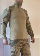 Рубашка мужская военная тактическая с липучками под шевроны ВСУ (ЗСУ) Убакс Турция S 6582 хаки - зображення 12