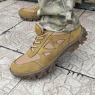Кроссовки мужские тактические сетка ВСУ (ЗСУ) 7101 40 р 26 см коричневые - изображение 1