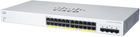 Комутатор Cisco CBS220-24P-4G-UK - зображення 1