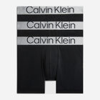 Набір трусів шорт чоловічих бавовняних Calvin Klein Underwear 000NB3131A-7V1 S 3 шт Чорний (8719855392773) - зображення 4