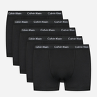 Zestaw majtek bokserek męskich bawełnianych Calvin Klein Underwear 000NB2877A-XWB S 5 szt. Czarny (8719853976777) - obraz 1