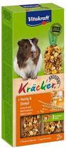 Krakersy dla świnek morskich Vitakraft Kracker Honey Spelt Guinea pig 2 x 112 g (4008239251633) - obraz 1