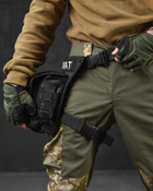 Тактична сумка поясна на ногу swat black - зображення 4