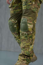 Тактический костюм Куртка парка и брюки с наколенниками цвет мультикам размер XL - изображение 3