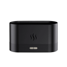 Увлажнитель воздуха Kinscoter DQ-701 180 мл с имитацией пламени Black