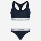 Комплект (топ + трусики-танга) жіночий Calvin Klein Underwear 000QF6703E-0PP S Чорний (8720107899261) - зображення 3