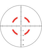 Приціл оптичний TRIJICON VCOG 1-8x28; Red MRAD Crosshair - зображення 4
