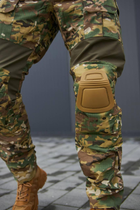 Тактические мужские брюки с наколенниками мультикам размер S - изображение 3