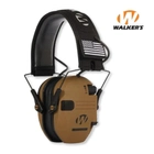 Активні навушники Walker's Razor Slim, FDE (Пісочний) - зображення 1