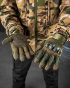 Тактичні штурмові повнопалі рукавички M олива (20087) - зображення 3