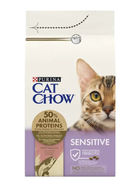 Сухой корм для кошек Purina Cat Chow Sensitive с лососем
