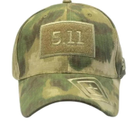 Мужская тактическая кепка (Бейсболка) Мультикам из акрила с липучкой под шеврон Регулируемый размер Летний головной убор для военных - изображение 1