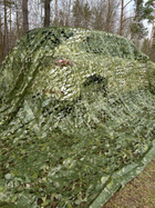 Маскировочная сетка 3х5м для автомобиля, пикапа, внедорожника и техники "Листья зелёные №2" - изображение 7