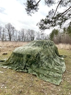 Маскировочная сетка 2х3м для автомобиля, пикапа, внедорожника и техники "Листья зелёные №2" - изображение 1