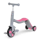 Детский самокат 3в1 Best Scooter JT 90601. Самокат-беговел, свет, 8 мелодий, колеса PU
