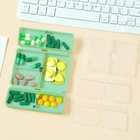 Органайзер для таблеток на 7 отделений MVM 10x7x2.5 см Зеленый - изображение 3