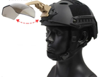 Защитные очки с Shroud Креплением для шлема FAST MICH ClefersTac S82 - Маска для шлема 3мм, Баллистические очки, Защитная маска на каску (50230760A) - изображение 3