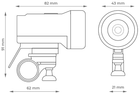 Zestaw lamp rowerowych DPM LED/COB SP0503 (5906881209660) - obraz 14