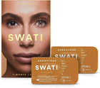 Kolorowe soczewki kontaktowe Swati Coloured Lenses Sandstone 1 Month 2 szt (7350100163154) - obraz 1