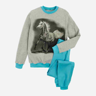 Piżama młodzieżowa dla dziewczynki Tup Tup P205DZ-3100 146 cm Szara/Błękitna (5901845256605) - obraz 1