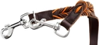 Smycz treningowy dla psów Hunter Solid Education Cord 20 mm 2 m Dark Brown/Orange (4016739693259) - obraz 3