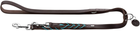 Smycz treningowy dla psów Hunter Solid Education Cord 20 mm 2 m Dark Brown/Turquoise (4016739693266)