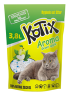 Наповнювач для котячого туалету Kotix Green Apple силікагелевий вбирний 3.8 л (6930095837455) - зображення 1