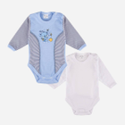 Zestaw dziecięcych body 2 szt dla niemowląt Tup Tup T21B246-BN02 68 cm Biały/Błękitny (5901845287418) - obraz 1